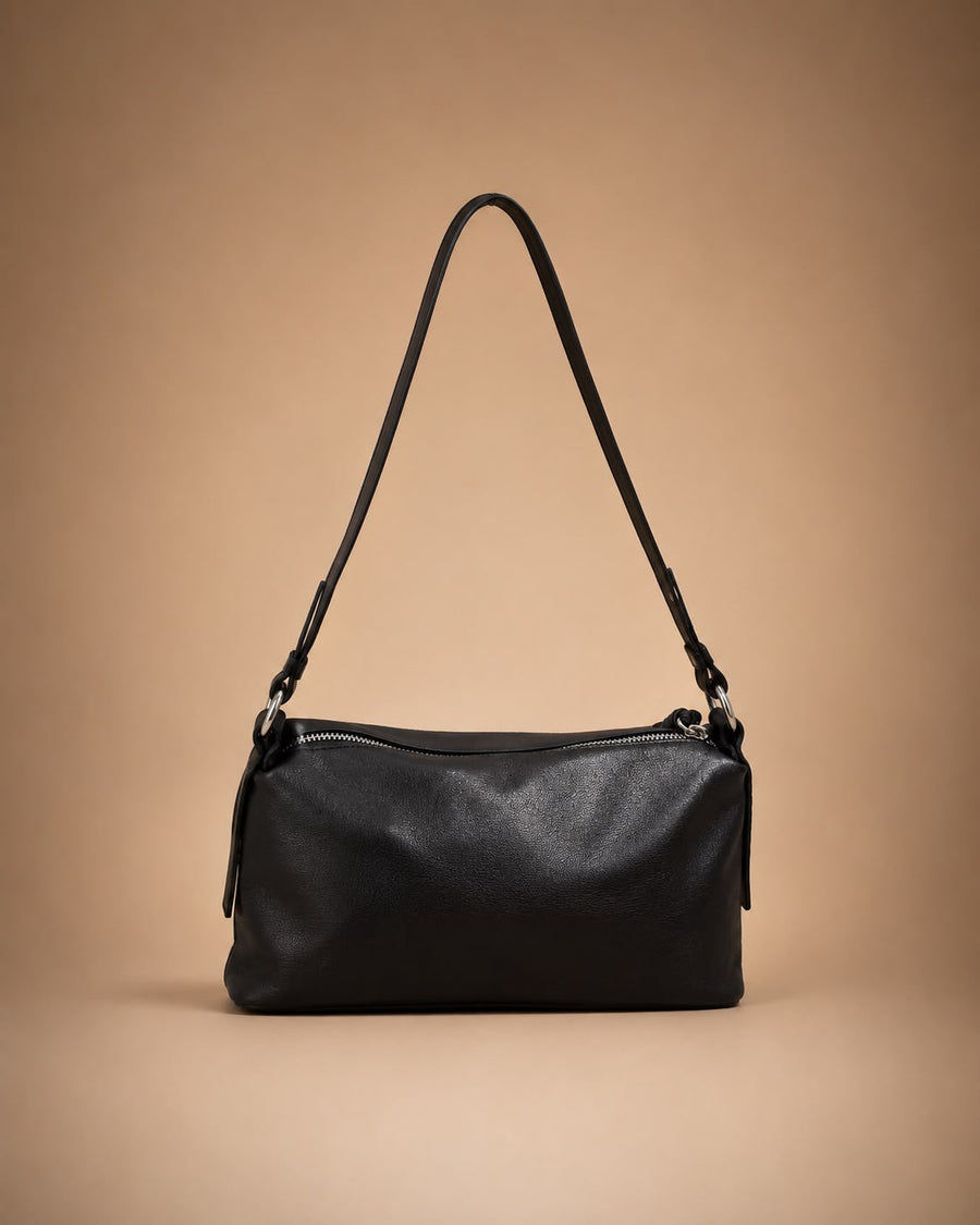 LIORAA Black Noir Medium Hobo Bag
