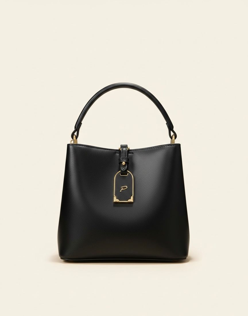 Night Black Bucket Bag
