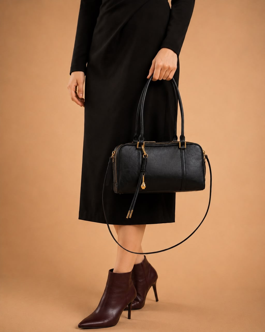 LIORAA Black Shoulder Bag