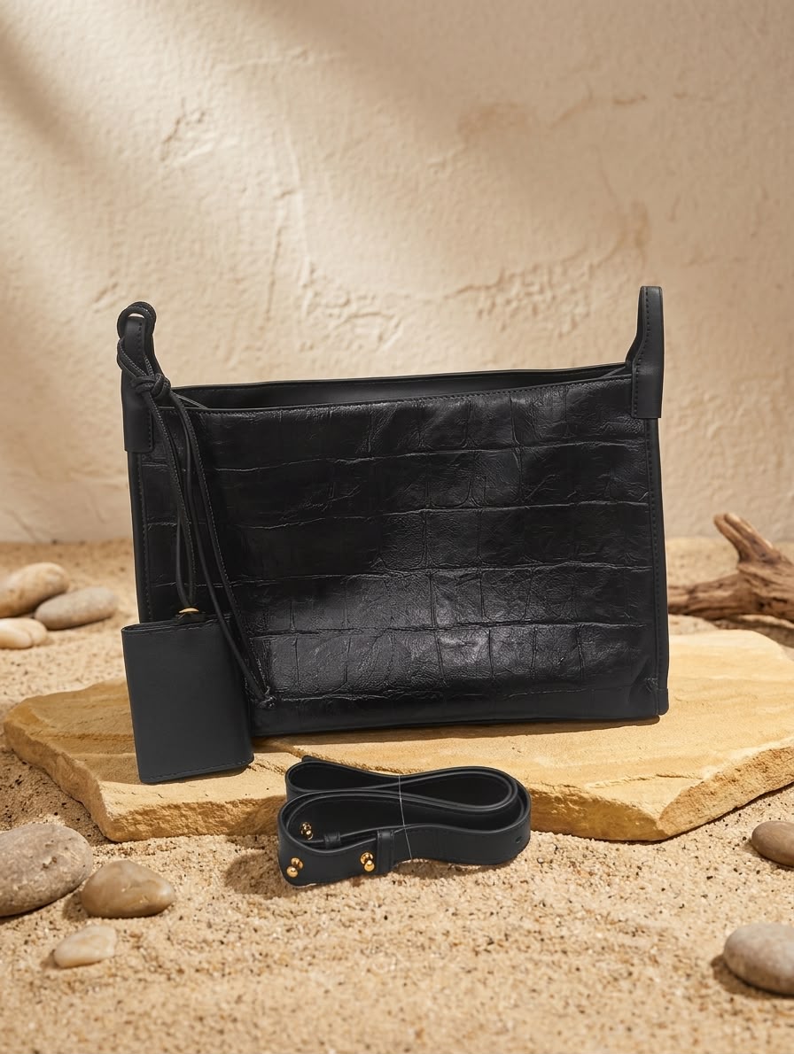 LIORAA Verona Black Shoulder Bag
