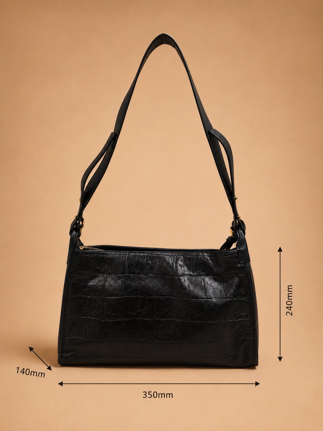 LIORAA Verona Black Shoulder Bag