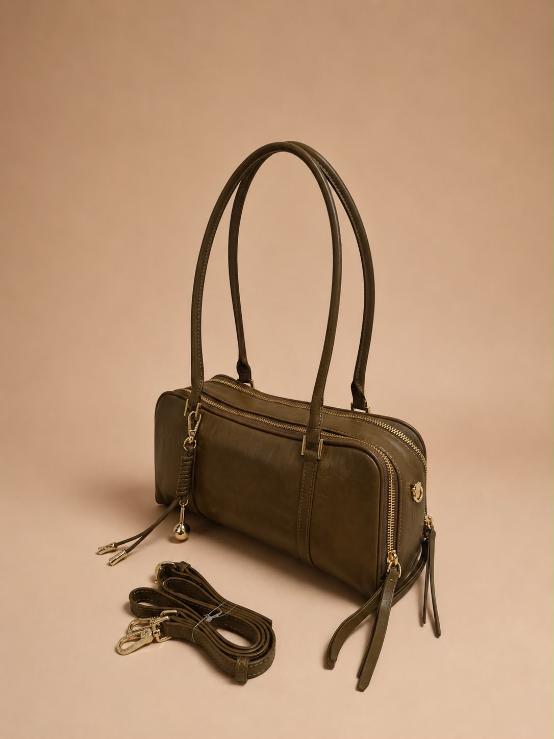 LIORAA Camel Shoulder Bag
