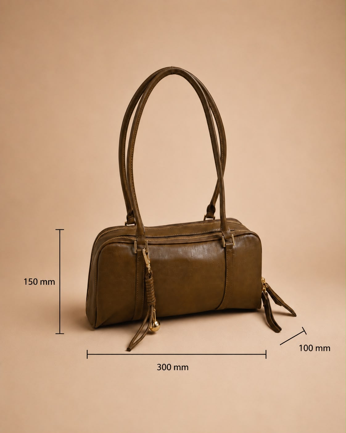 LIORAA Camel Shoulder Bag