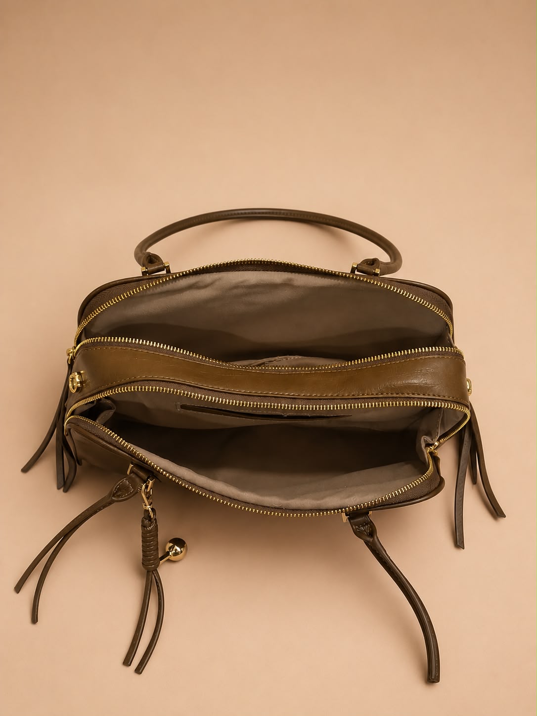LIORAA Camel Shoulder Bag