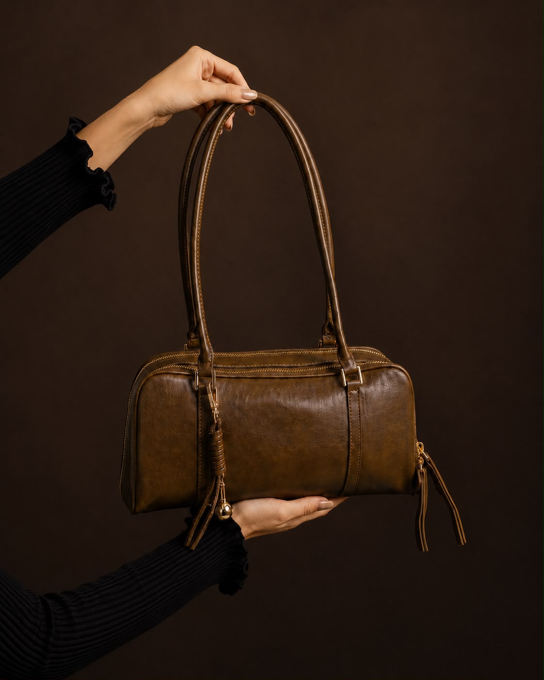 LIORAA Camel Shoulder Bag