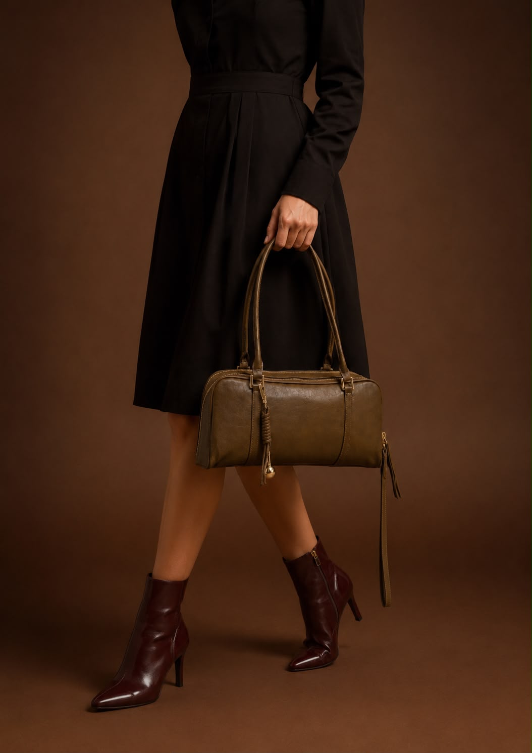 LIORAA Camel Shoulder Bag