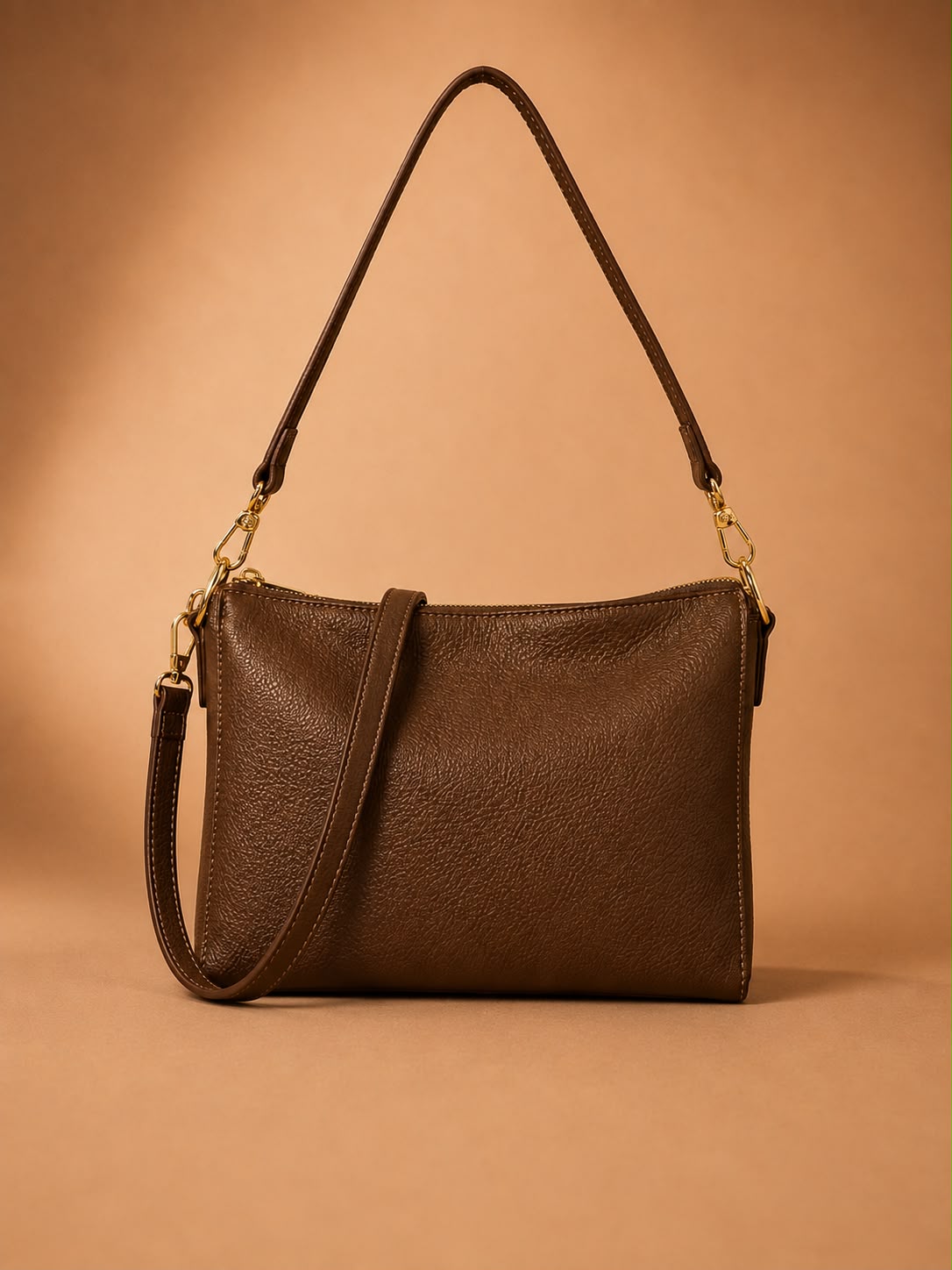LIORAA Mocha Luxe Shoulder Bag
