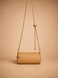 LIORAA Champagne Quilted Crossbody Bag