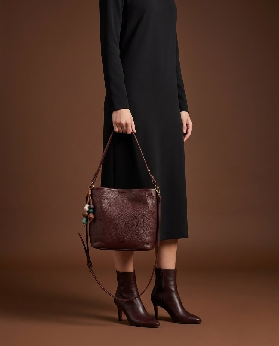 LIORAA Cocoa Artisan Hobo