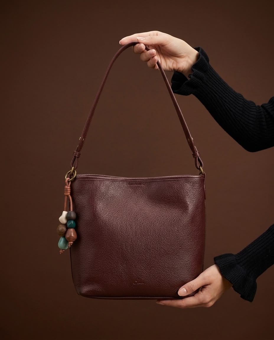 LIORAA Cocoa Artisan Hobo