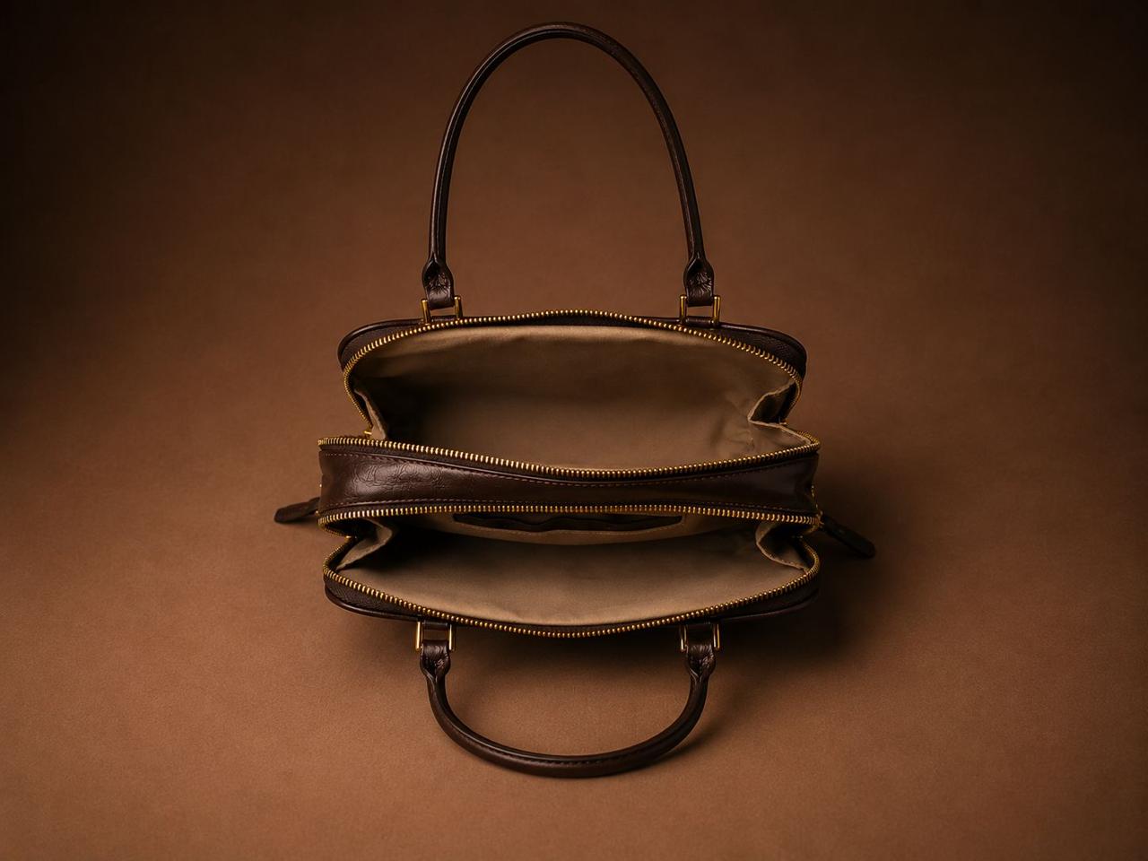 LIORAA Red Coffee Shoulder Bag