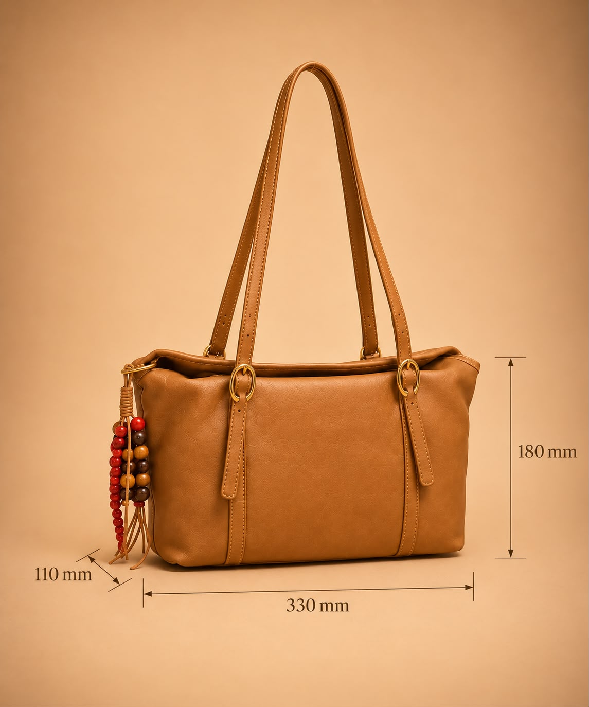 Brown Grace Hobo Bag