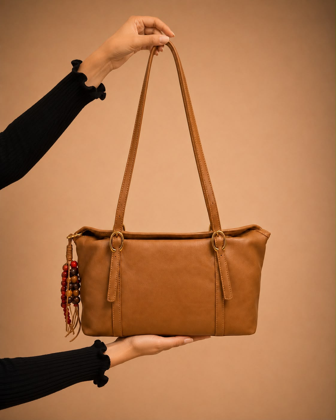 Brown Grace Hobo Bag