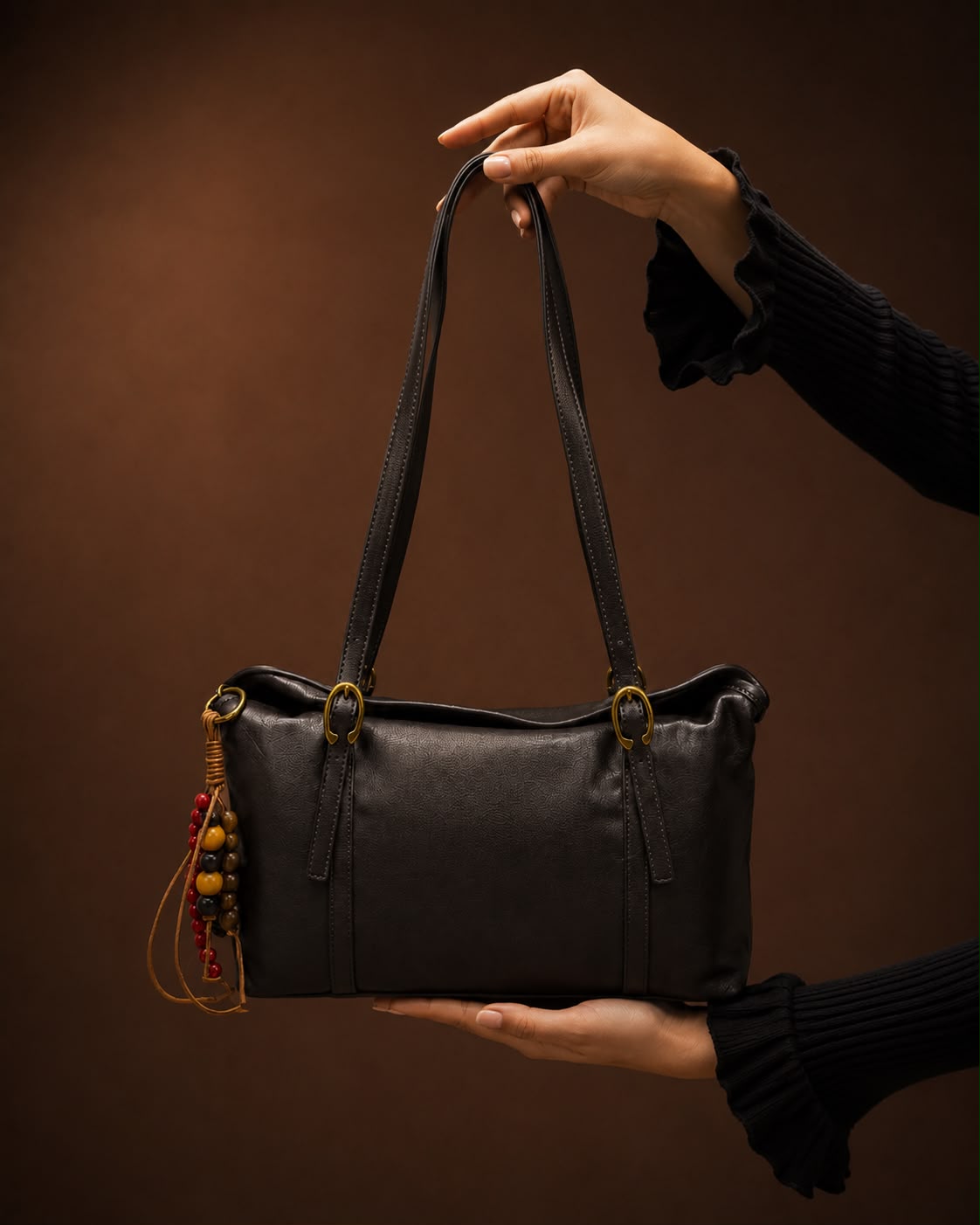 LIORAA Coffee Grace Hobo Bag