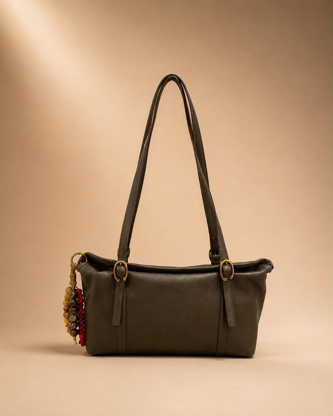 LIORAA Dark Khaki Grace Hobo Bag