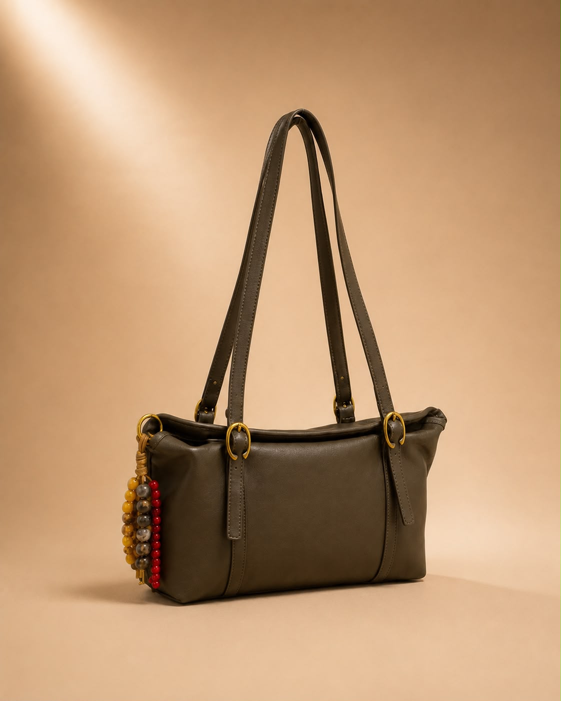 LIORAA Dark Khaki Grace Hobo Bag