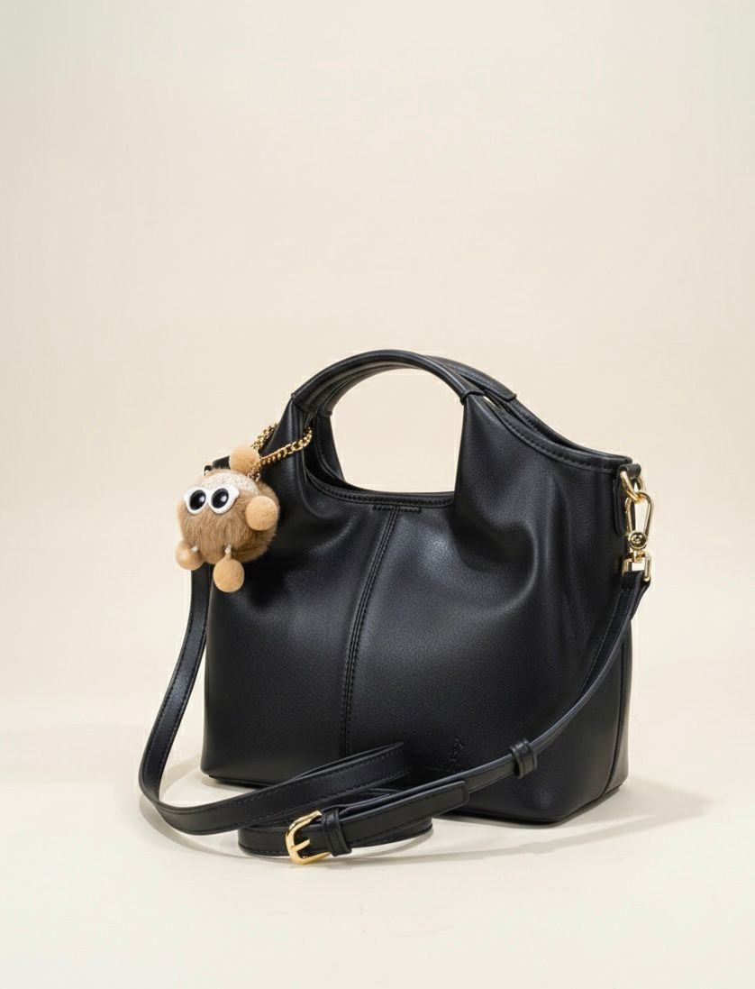 Noir Soft Hobo Sling Bag