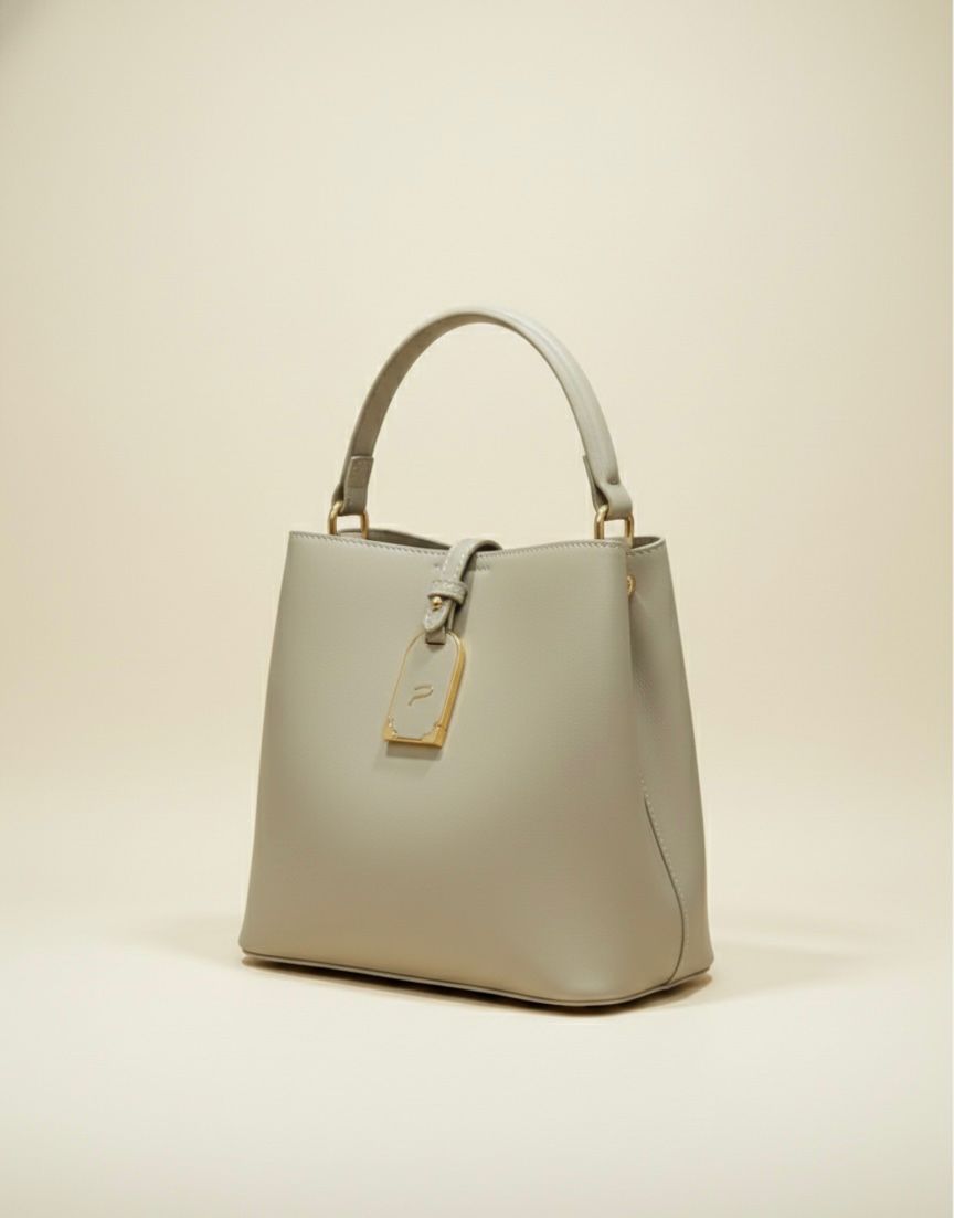 Almond Leaf Bucket Bag