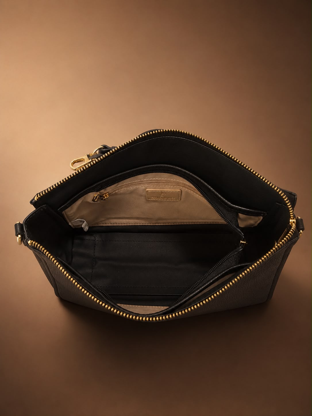 LIORAA Black Luxe Shoulder Bag
