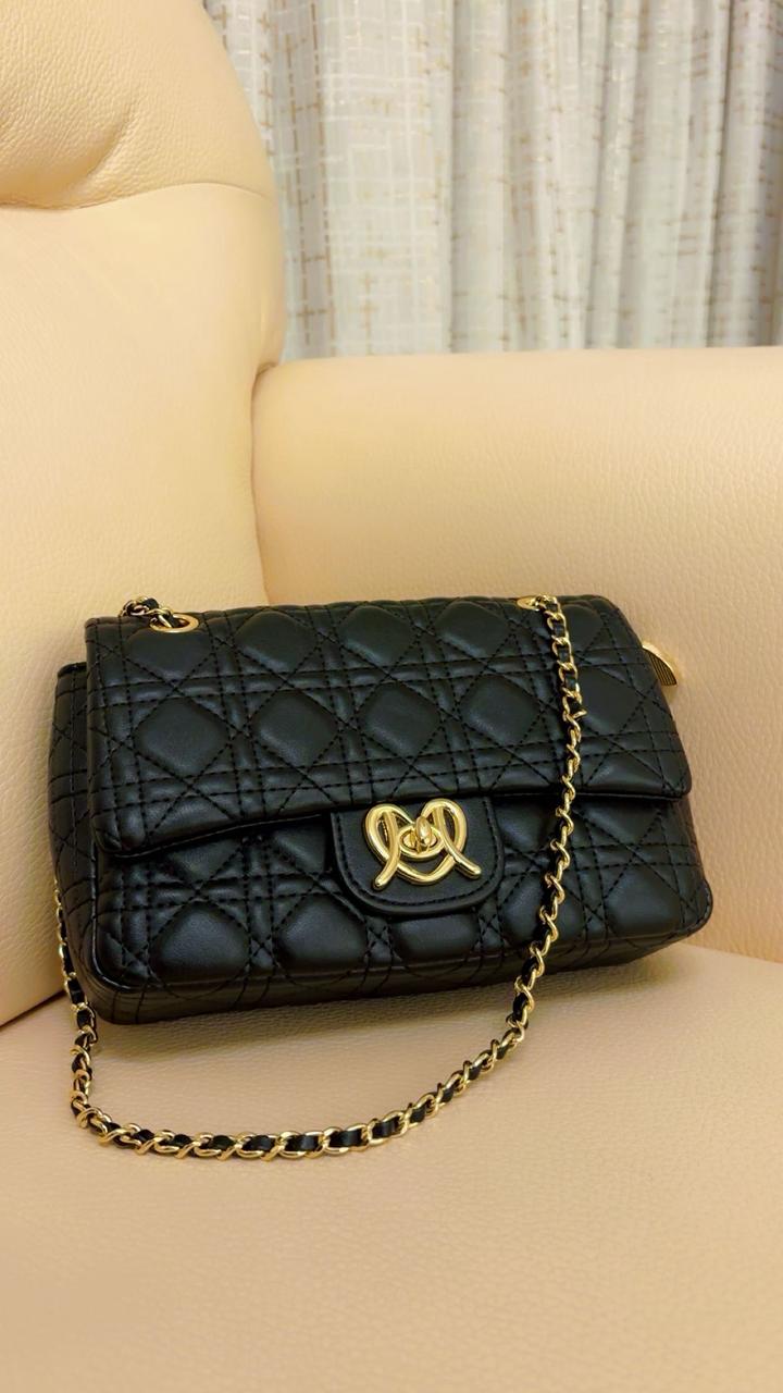 Noir Charm Black Sling Bag