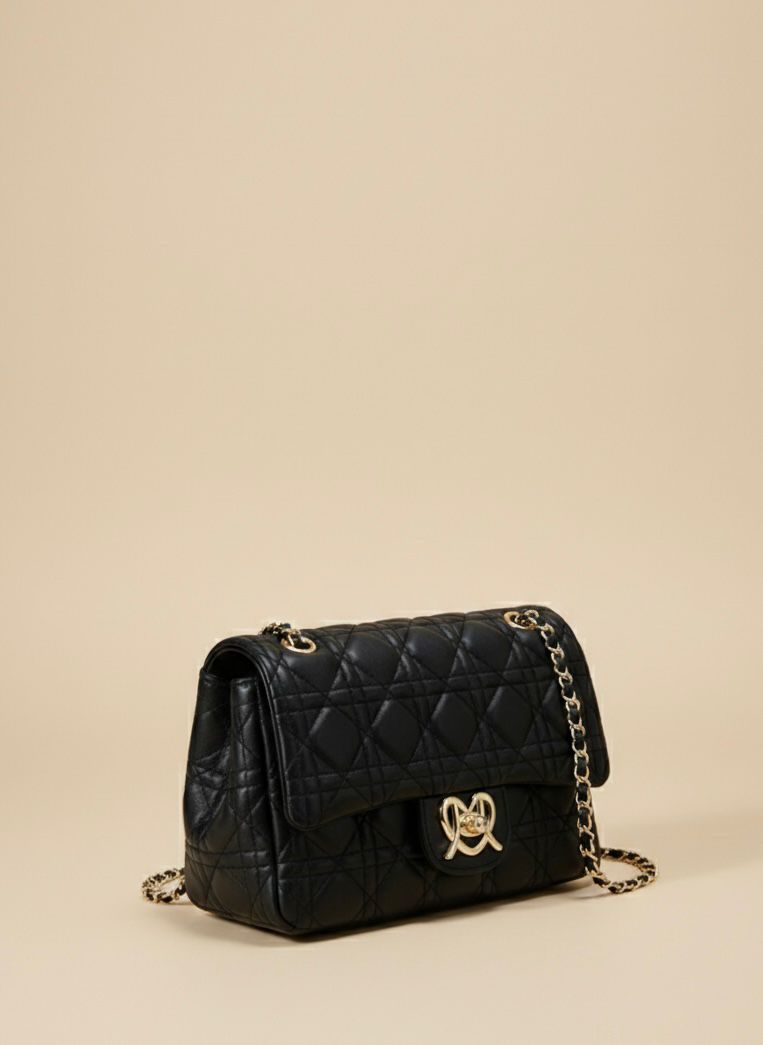 Noir Charm Black Sling Bag