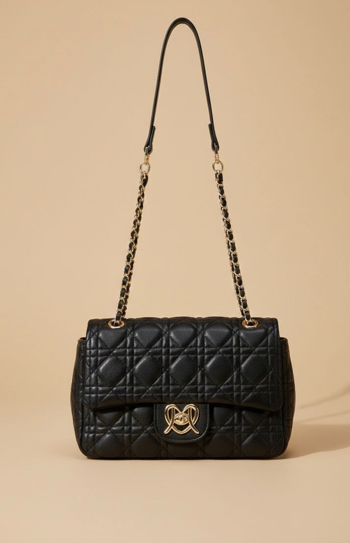 Noir Charm Black Sling Bag
