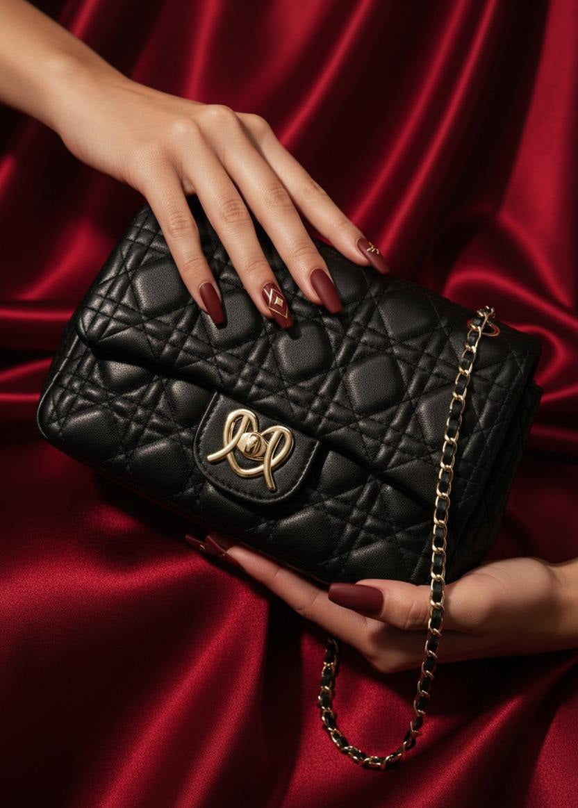 Noir Charm Black Sling Bag