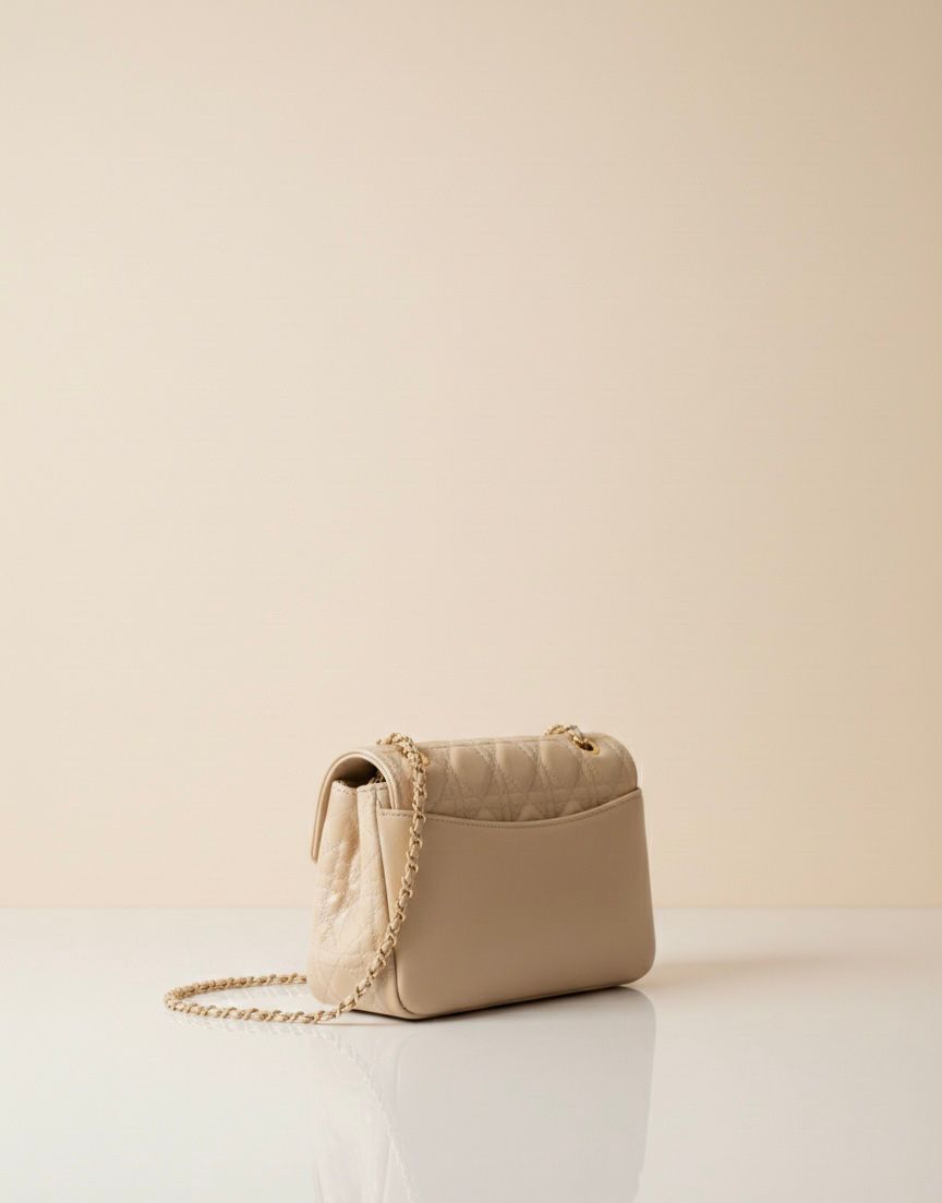 Noir Charm Cream Sling Bag