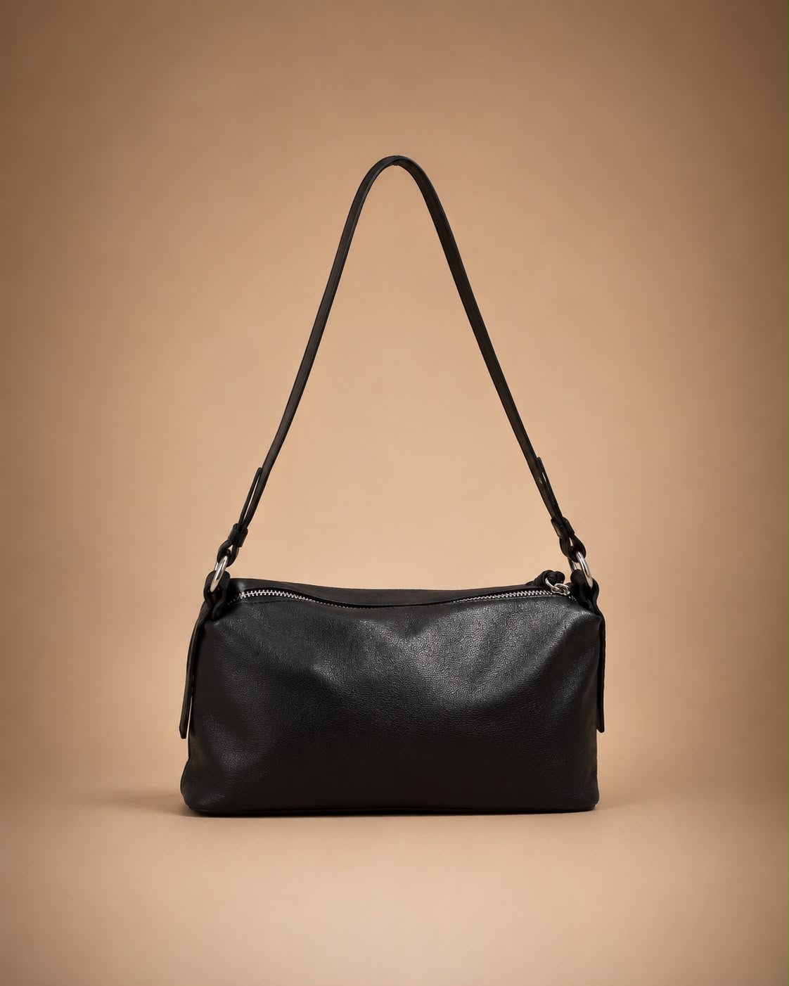 LIORAA Black Noir Medium Hobo Bag