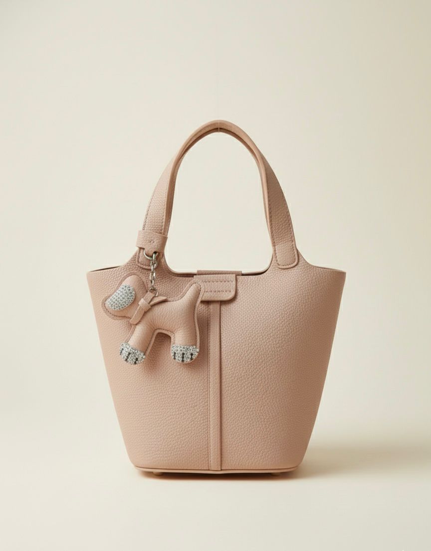 Charmelle Blush Bucket Bag