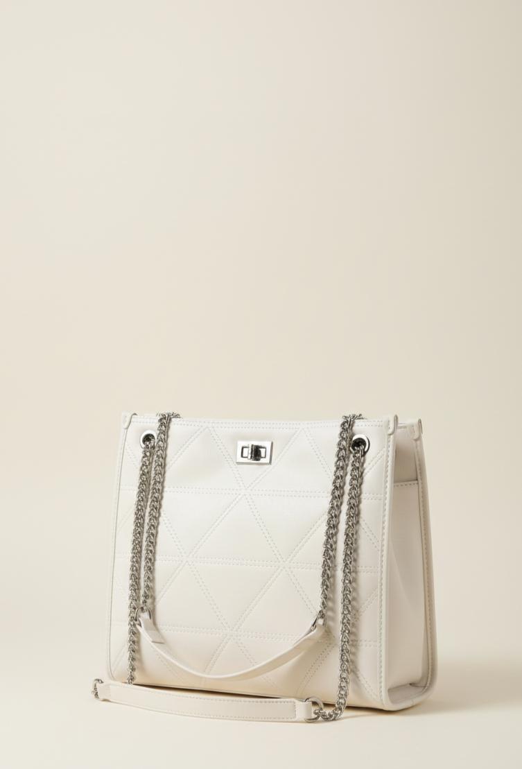 Ivory Prism Tote Bag