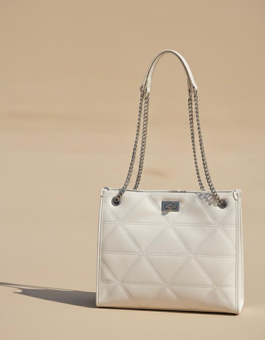 Ivory Prism Tote Bag