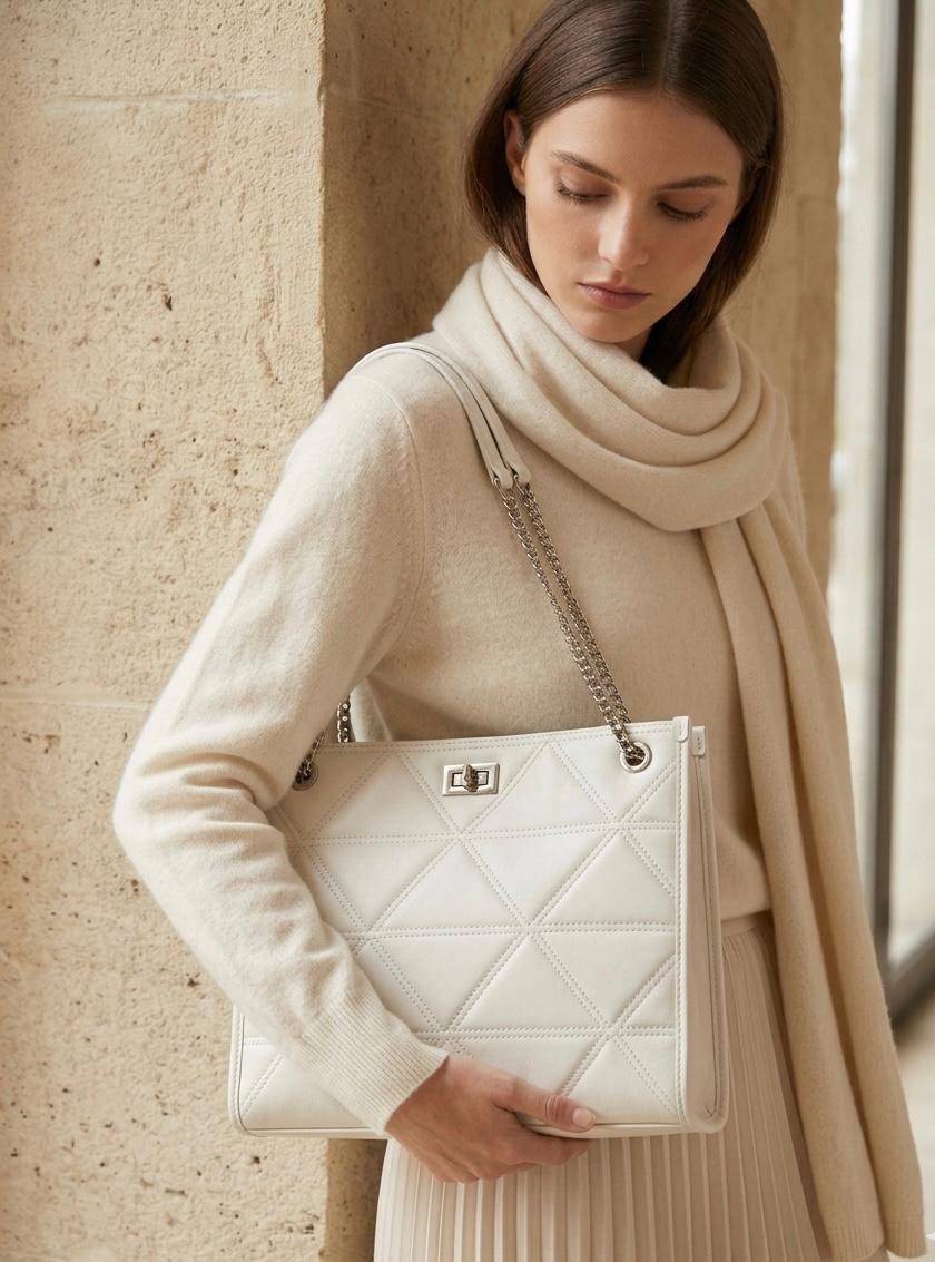 Ivory Prism Tote Bag