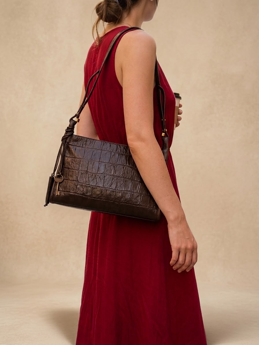LIORAA Verona Brown Shoulder Bag