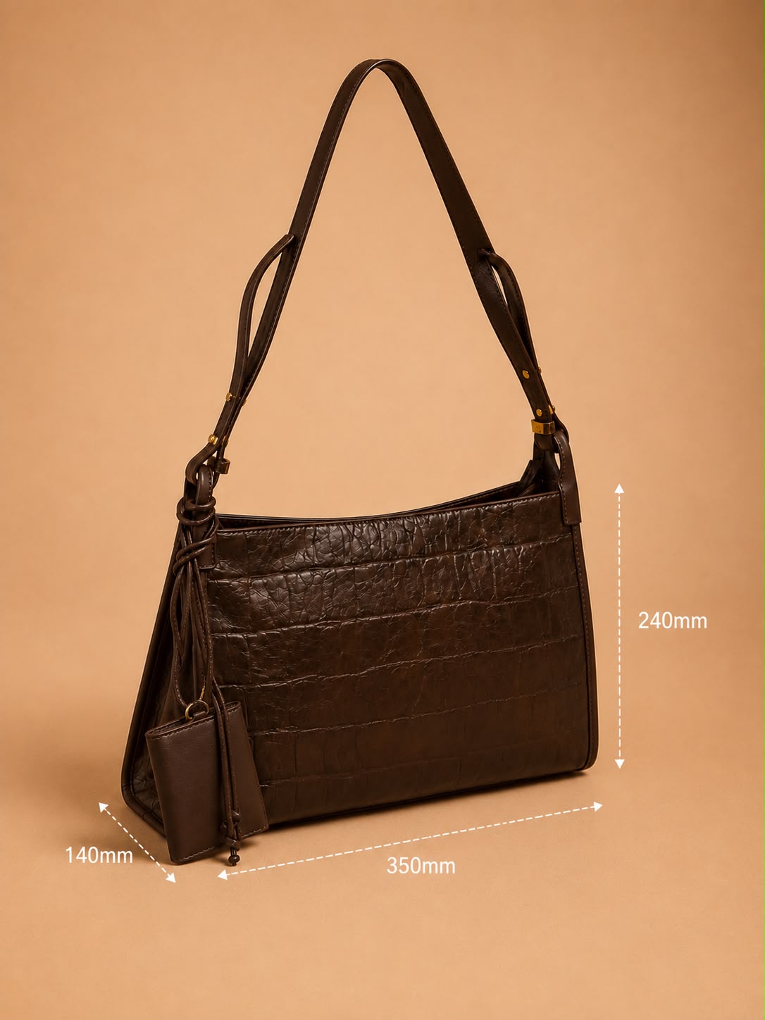LIORAA Verona Brown Shoulder Bag