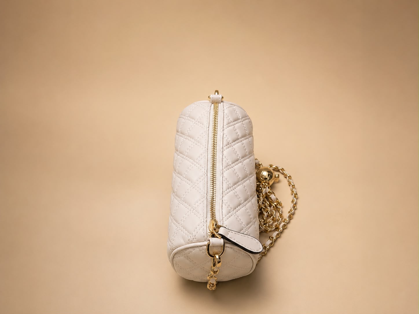 LIORAA Ivory Barrel Crossbody Bag